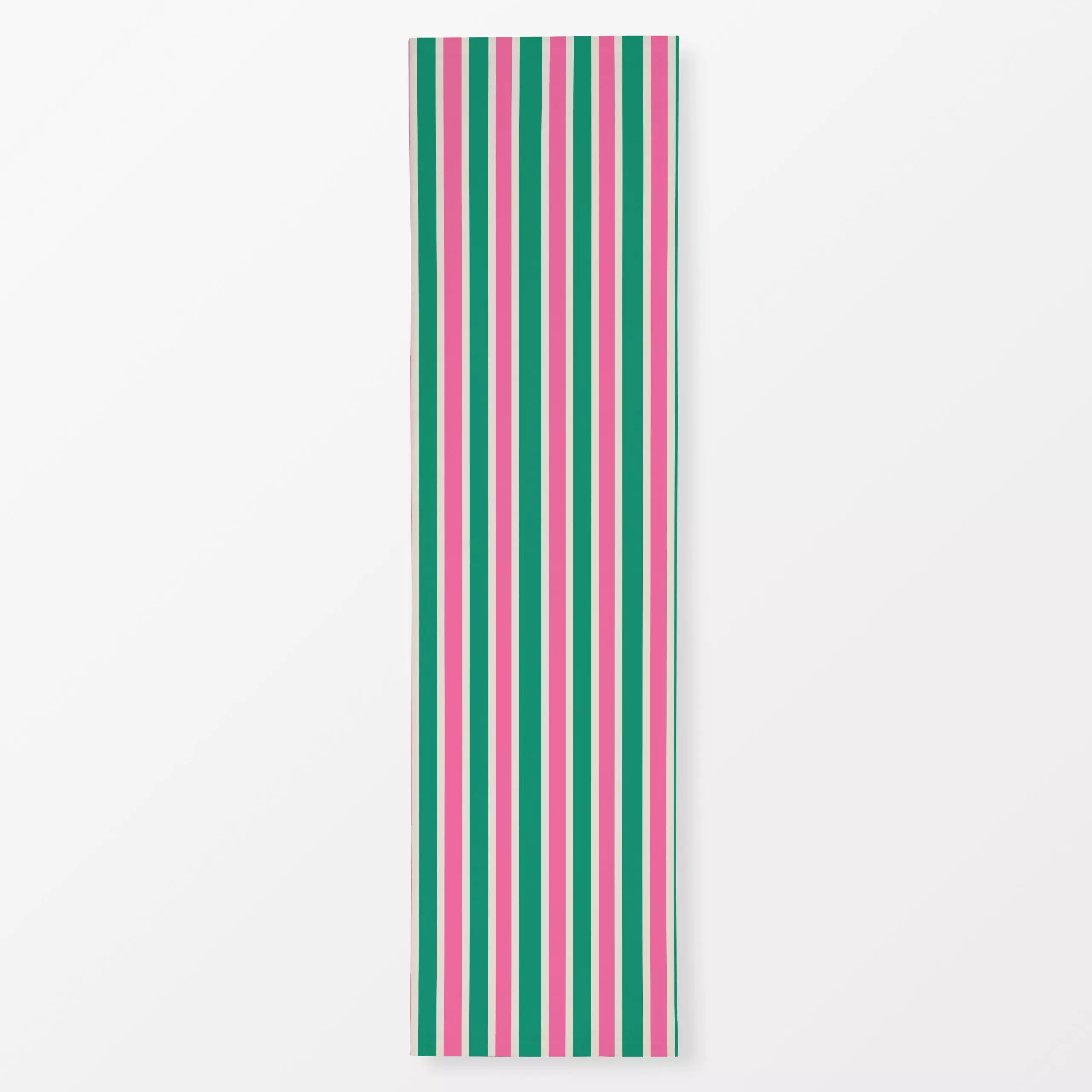 Tischläufer Stripes Pink Green Beige - Sommer, Symbole & Muster - von „textilwerk"; Illustration, Sommer, trend, pink, bunt,...