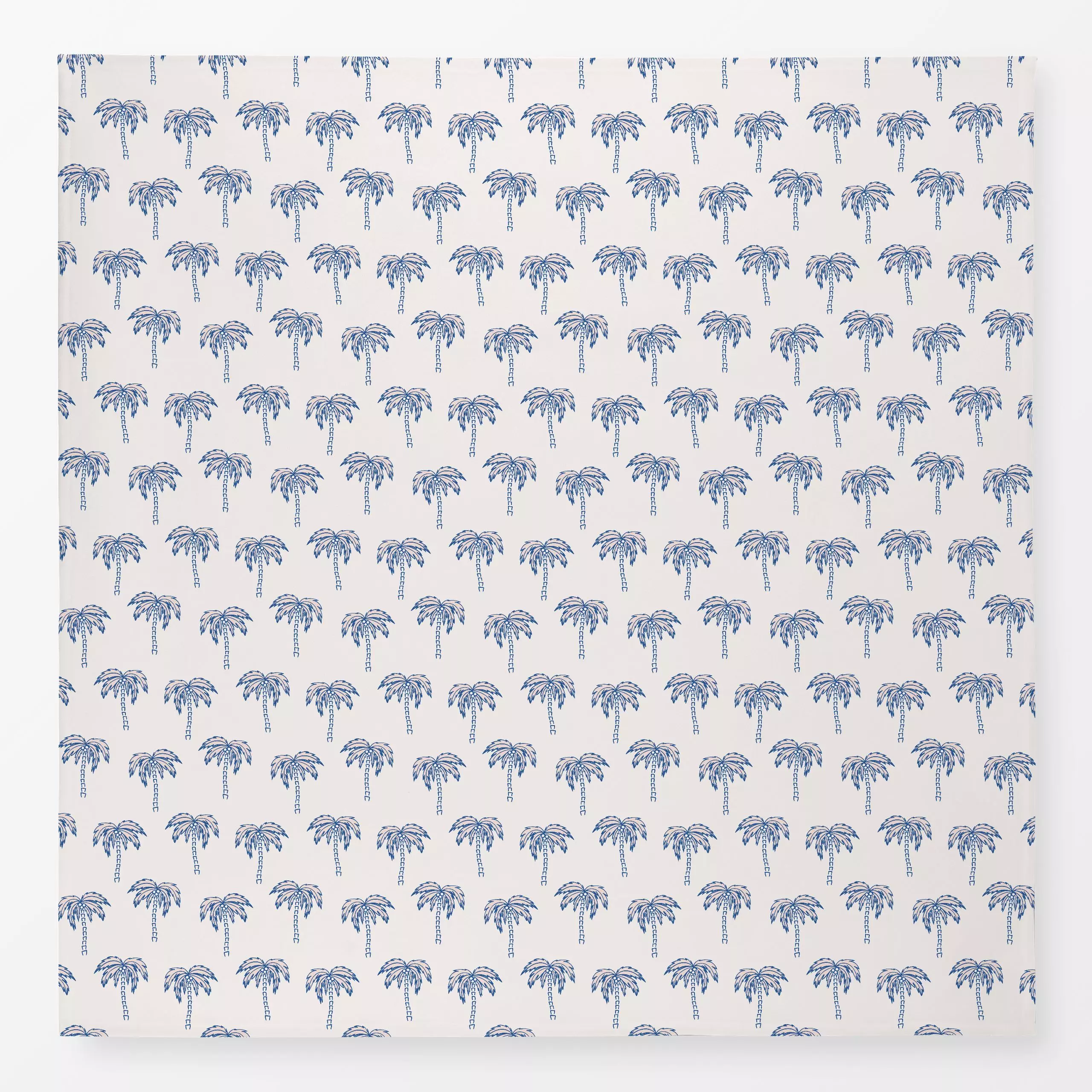 Tischdecke Palme beige blau rosa - Sommer, Symbole & Muster, Pflanzen & Botanik - von „Kathrin Woo"; Palmen, tropisch, tropi...