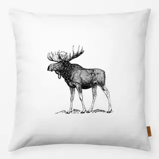 Kissen Vintage Holidays Moose Elch