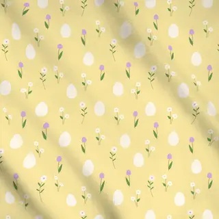 Meterware Ostereier Muster Gelb