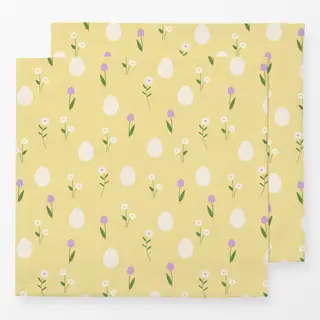 Servietten Ostereier Muster Gelb