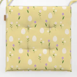 Sitzkissen Ostereier Muster Gelb