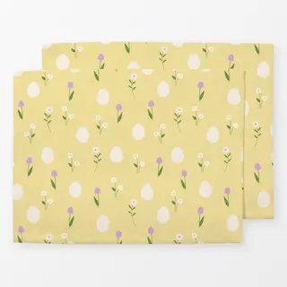 Tischset Ostereier Muster Gelb