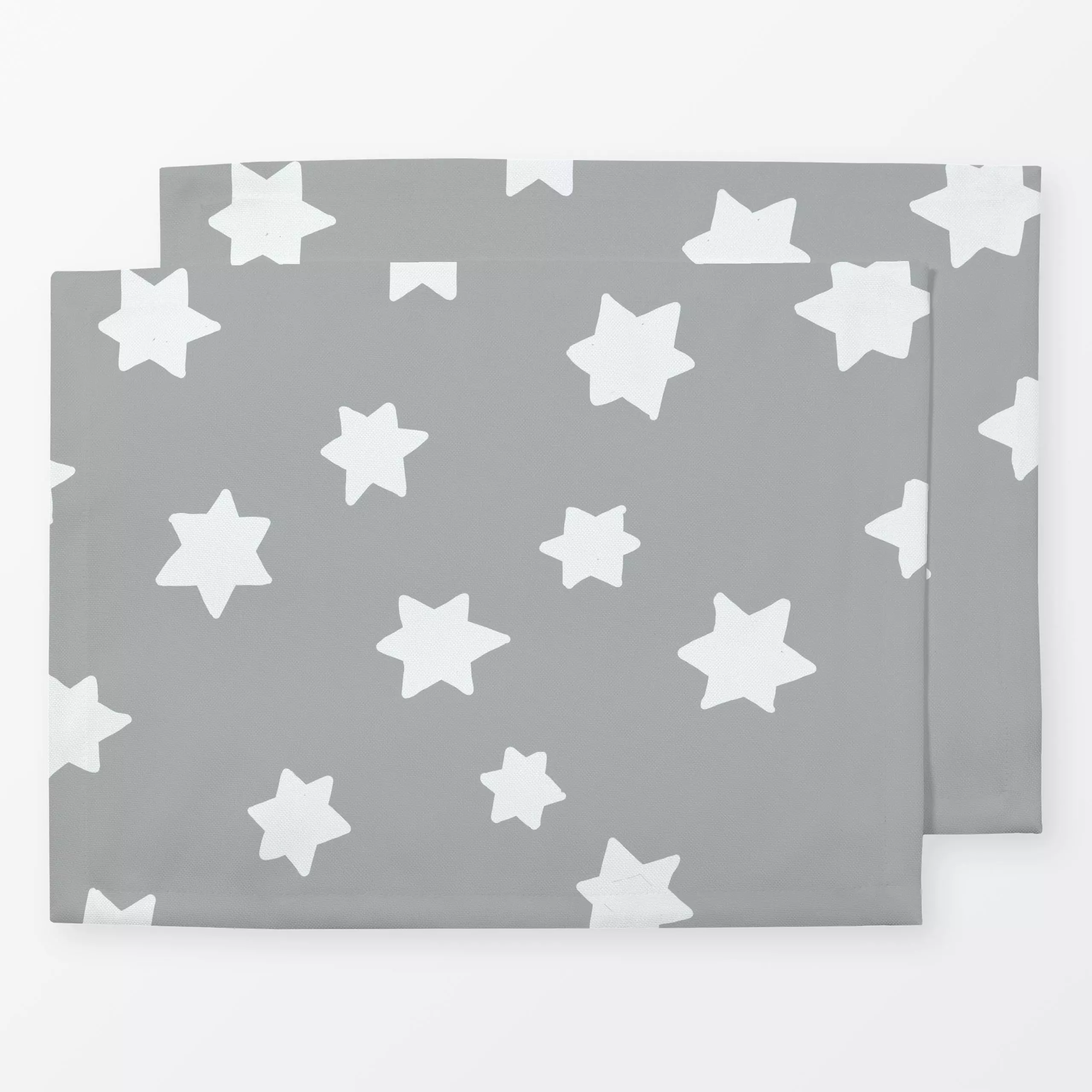 Tischset sterne grau weiss - Kinderzimmer & Motive für Kinder, Weihnachten, Winter - von „Heyduda"; Muster, skandinavisch, H...