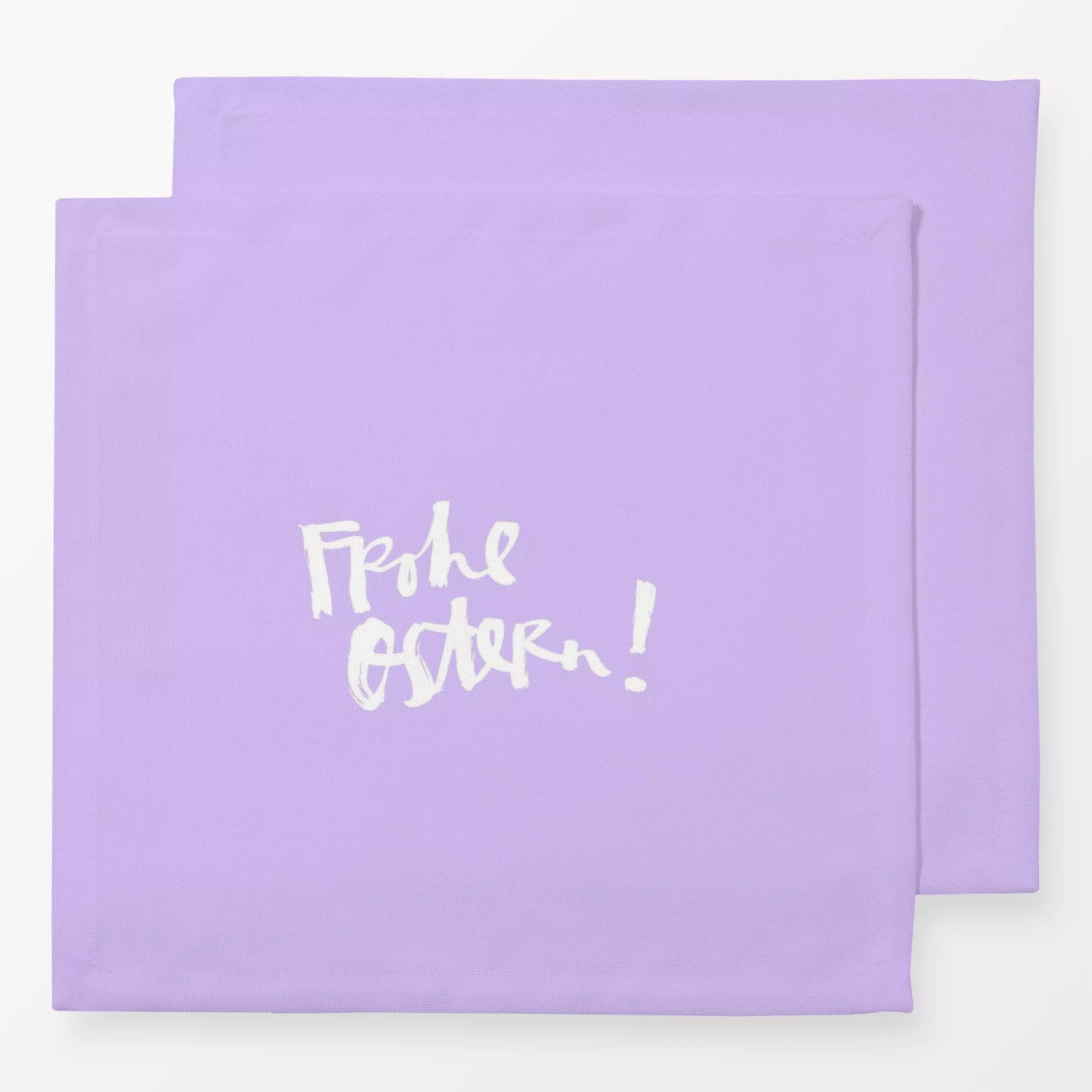 Servietten Frohe Ostern lila - Frühling, Sprüche & Schriftzüge - von „brushmeetspaper"; Ostern, lila, flieder, fruhling