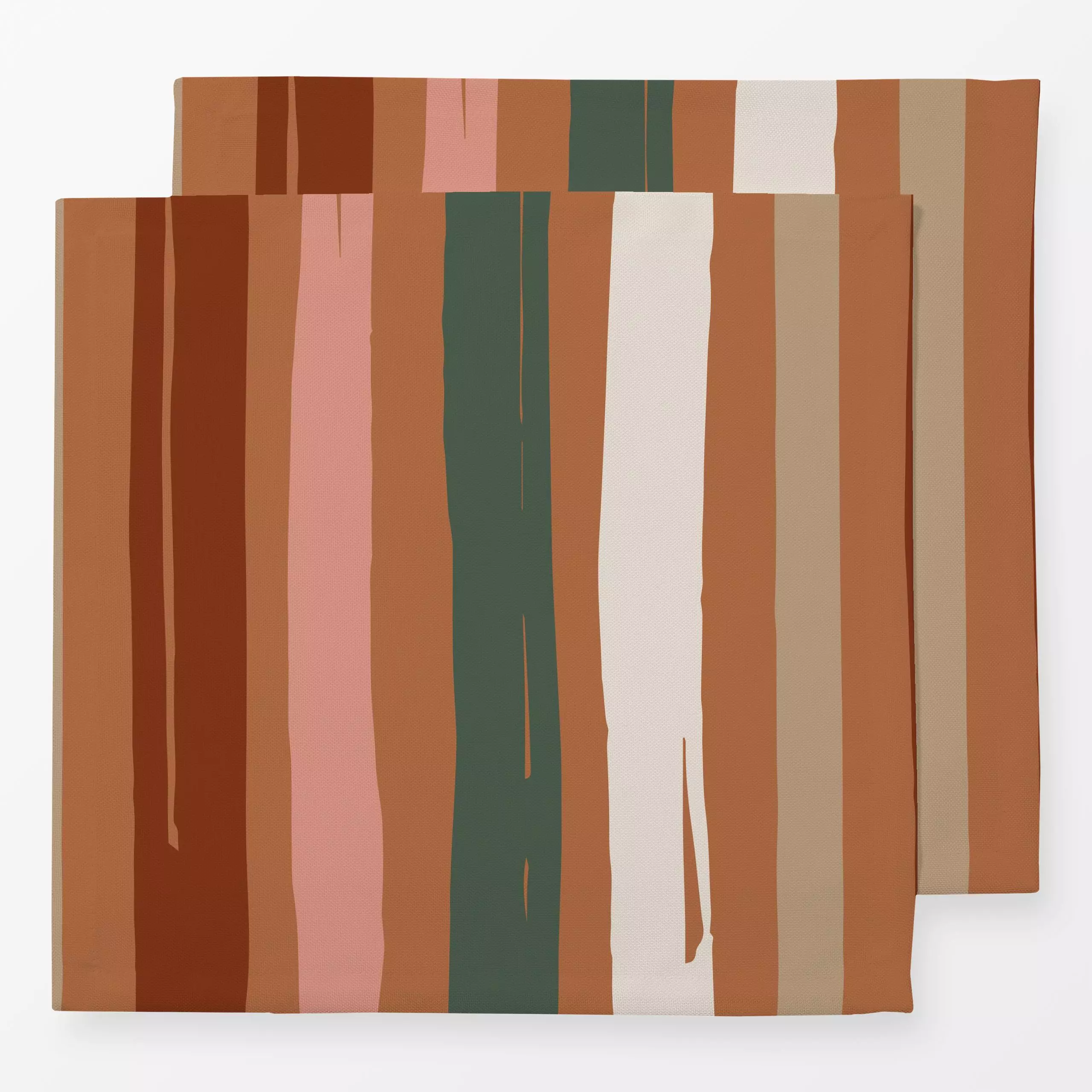 Servietten Autumn Stripes Multi - Symbole & Muster - von „Kruth Design"; Muster, Linien, Streifen, Herbst, Herbstdeko, herbs...