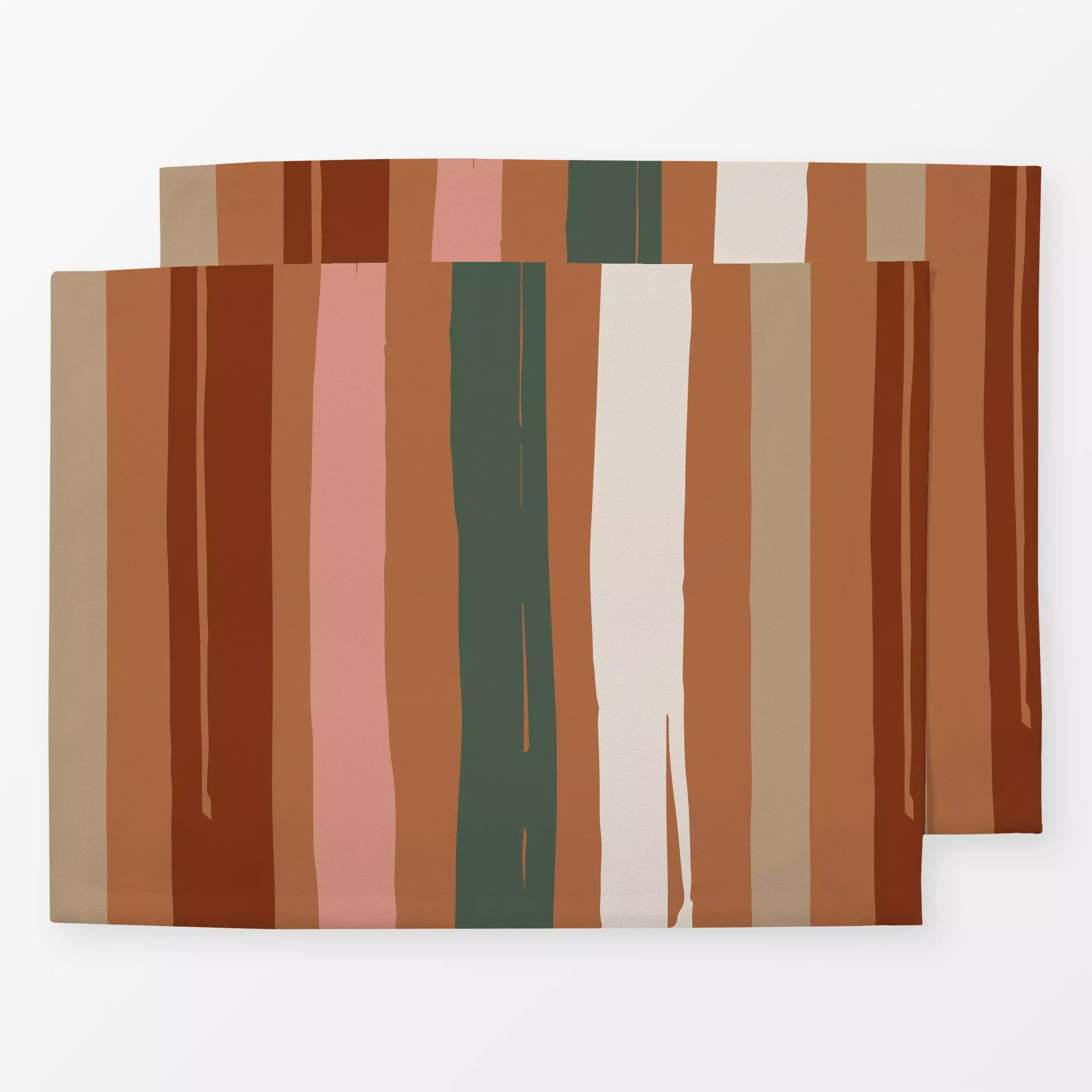 Tischset Autumn Stripes Multi - Symbole & Muster - von „Kruth Design"; Muster, Linien, Streifen, Herbst, Herbstdeko, herbstl...