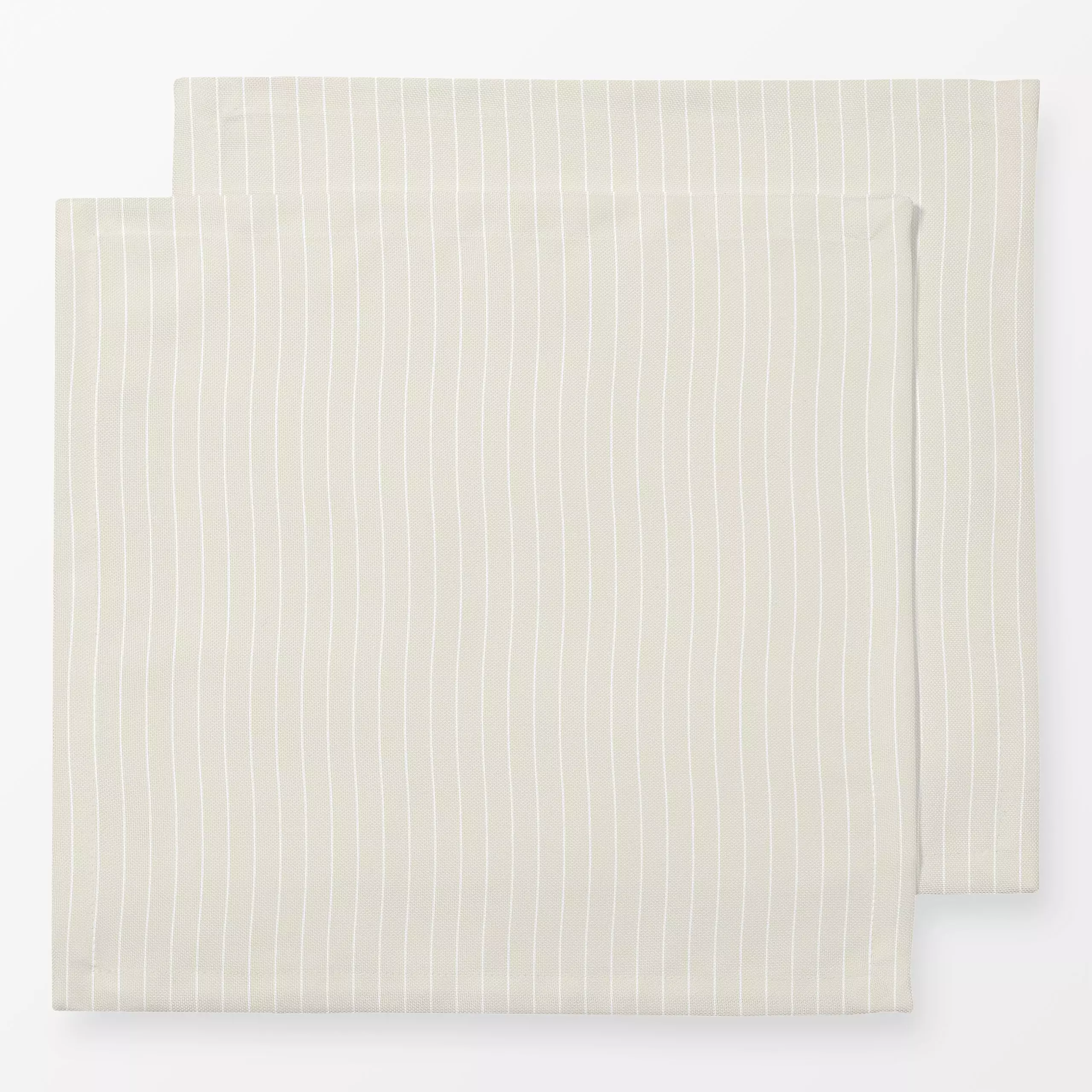 Servietten Linee Sottili Gelato - Symbole & Muster - von „Karen Menzenbach"; Linien, Streifen, beige, Weiss, minimalistisch,...