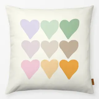Kissen Herzen Muster Regenbogen