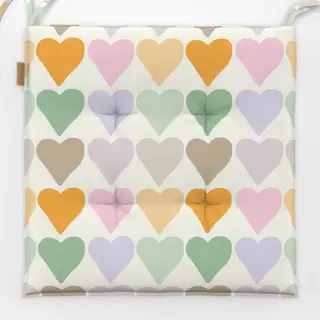 Sitzkissen Herzen Muster Regenbogen