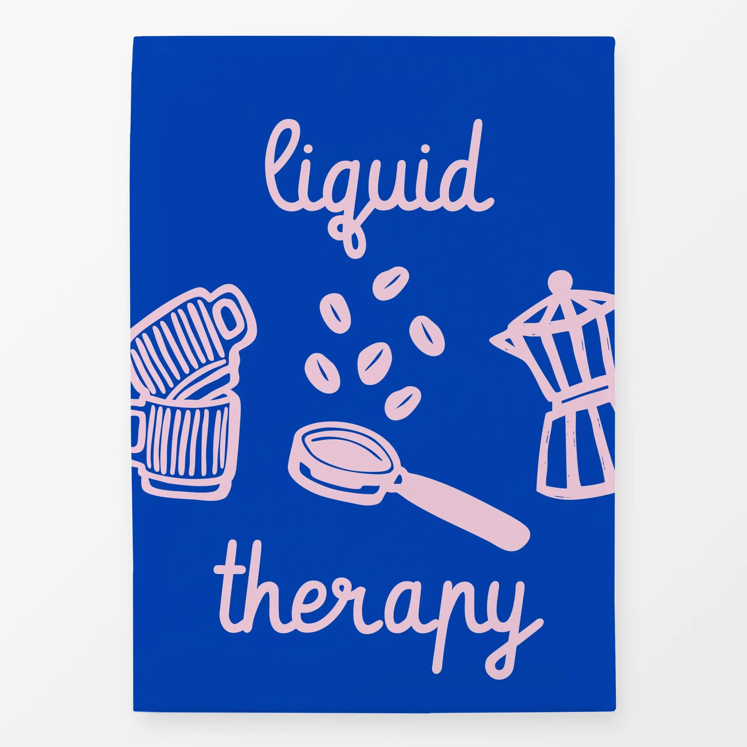 Geschirrtücher Liquid Therapy - Herbst, Sprüche & Schriftzüge, Küche, Essen & Trinken - von „textilwerk"; Illustration, Kaff...