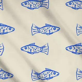 Meterware Minimalistic Fish Pattern