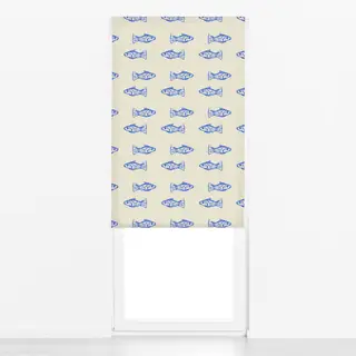 Raffrollo Minimalistic Fish Pattern