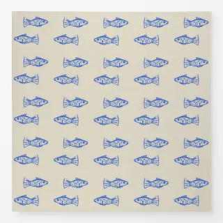 Tischdecke Minimalistic Fish Pattern