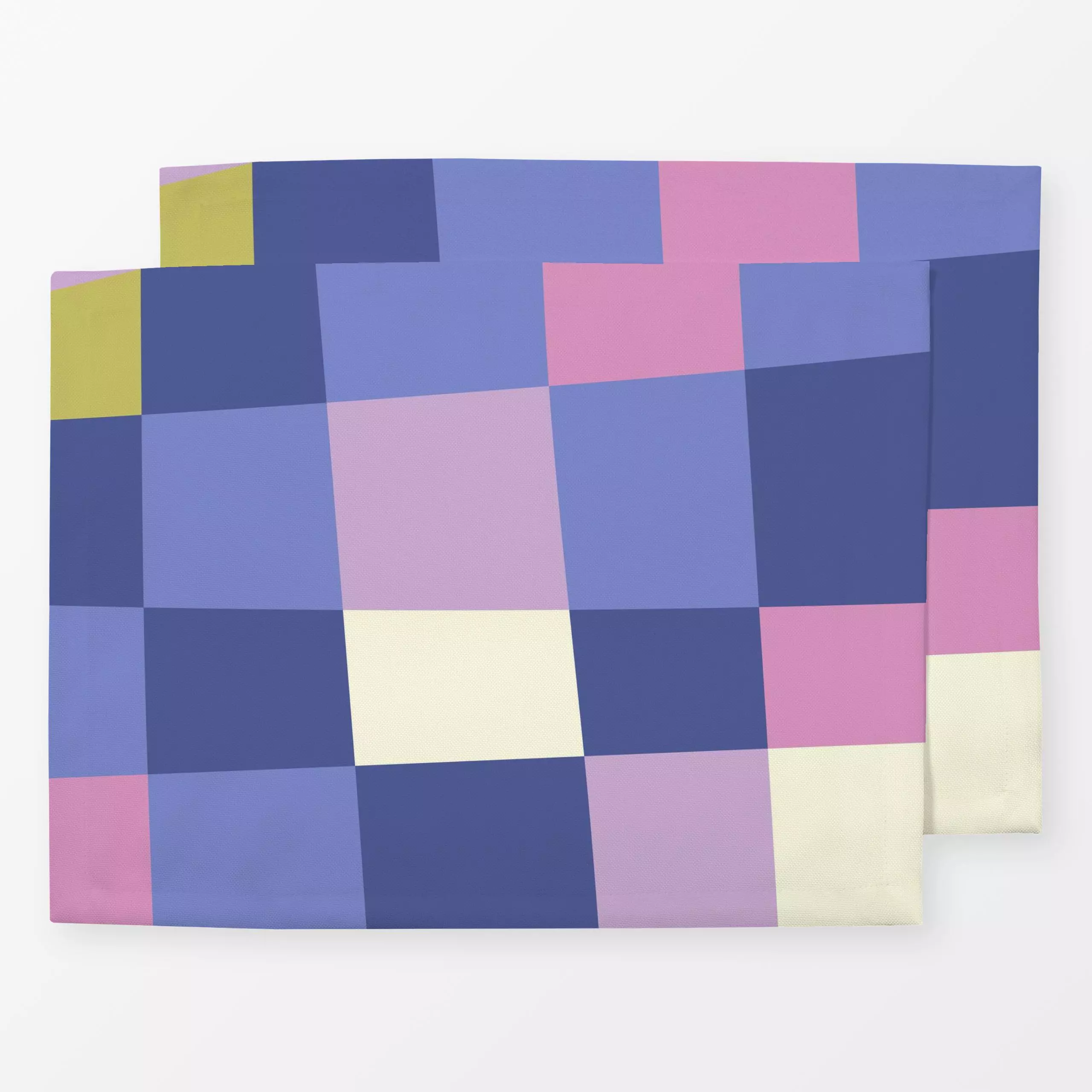 Tischset Farbfreude Karo A 1 - Frühling, Symbole & Muster - von „Primus Pattern"; Sommer, Karo, outdoor, kariert, Schachbret...