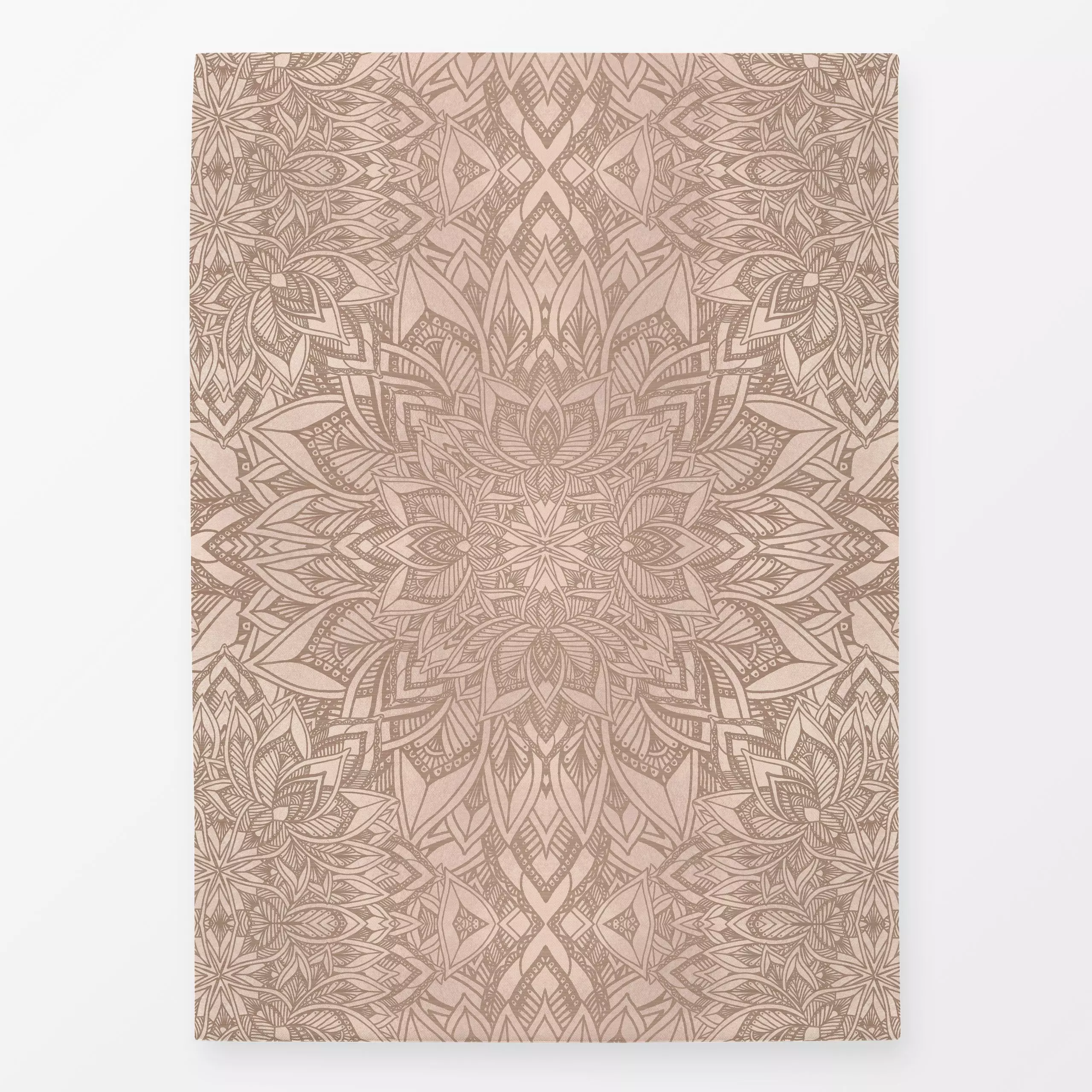 Geschirrtücher Blush Art Deco Mandala - Symbole & Muster, Retro & Vintage - von „Bloomery Decor"; marrakesch, boho, rosa, Ge...