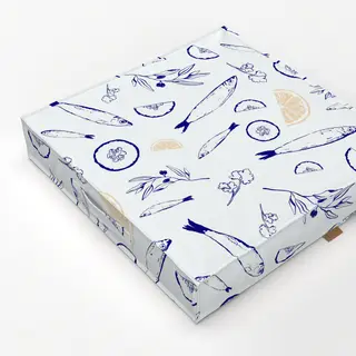 Bodenkissen Santorini Fishpattern