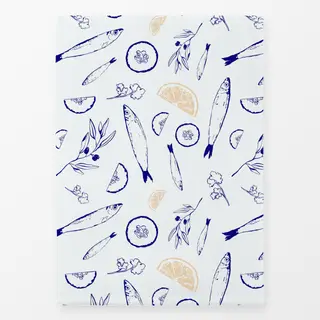 Geschirrtücher Santorini Fishpattern