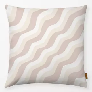 Kissen Wellen Diagonal Beige Sand