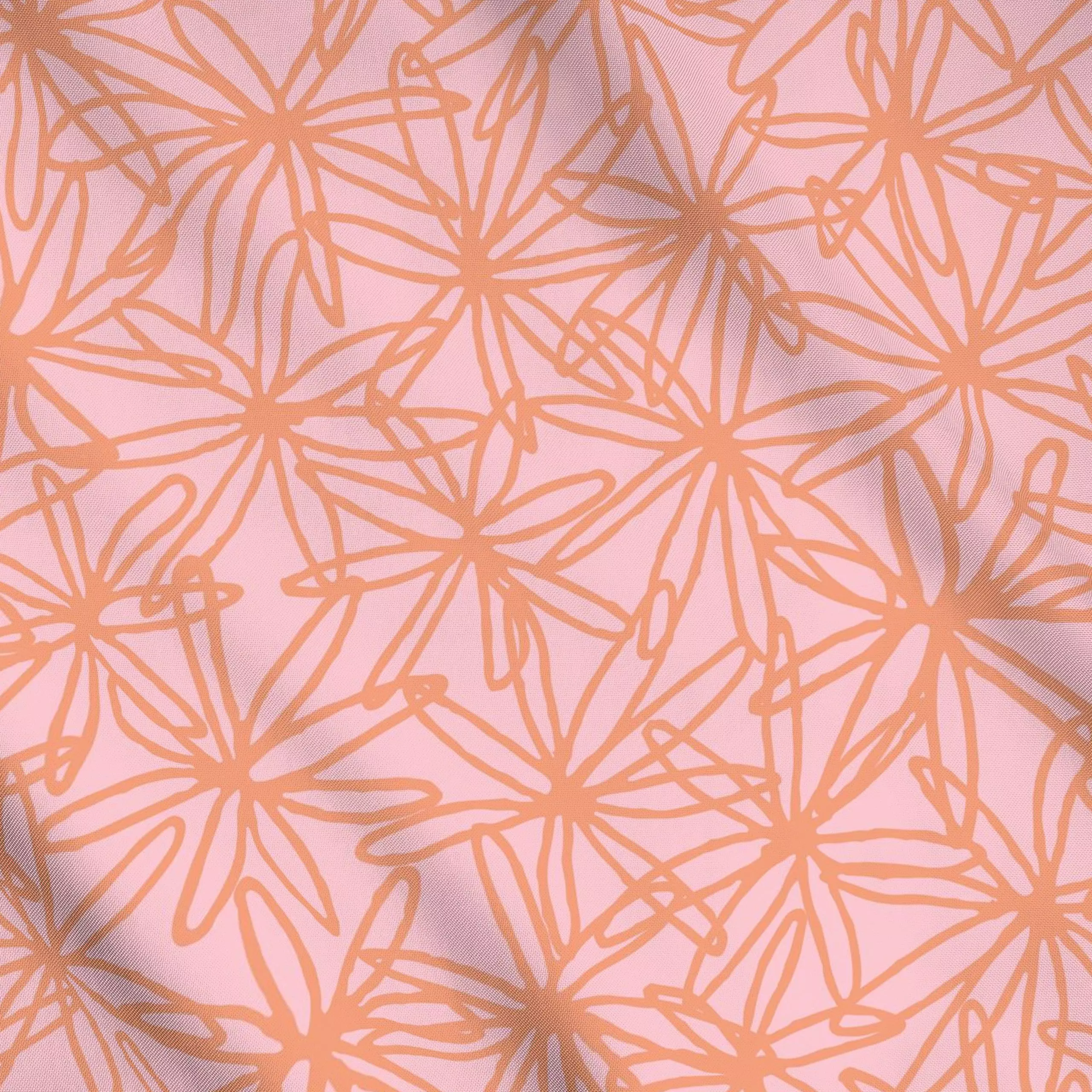 Meterware Floral Net rosa orange, Blumen, gemustert, Sommer, von Kathrin Woo