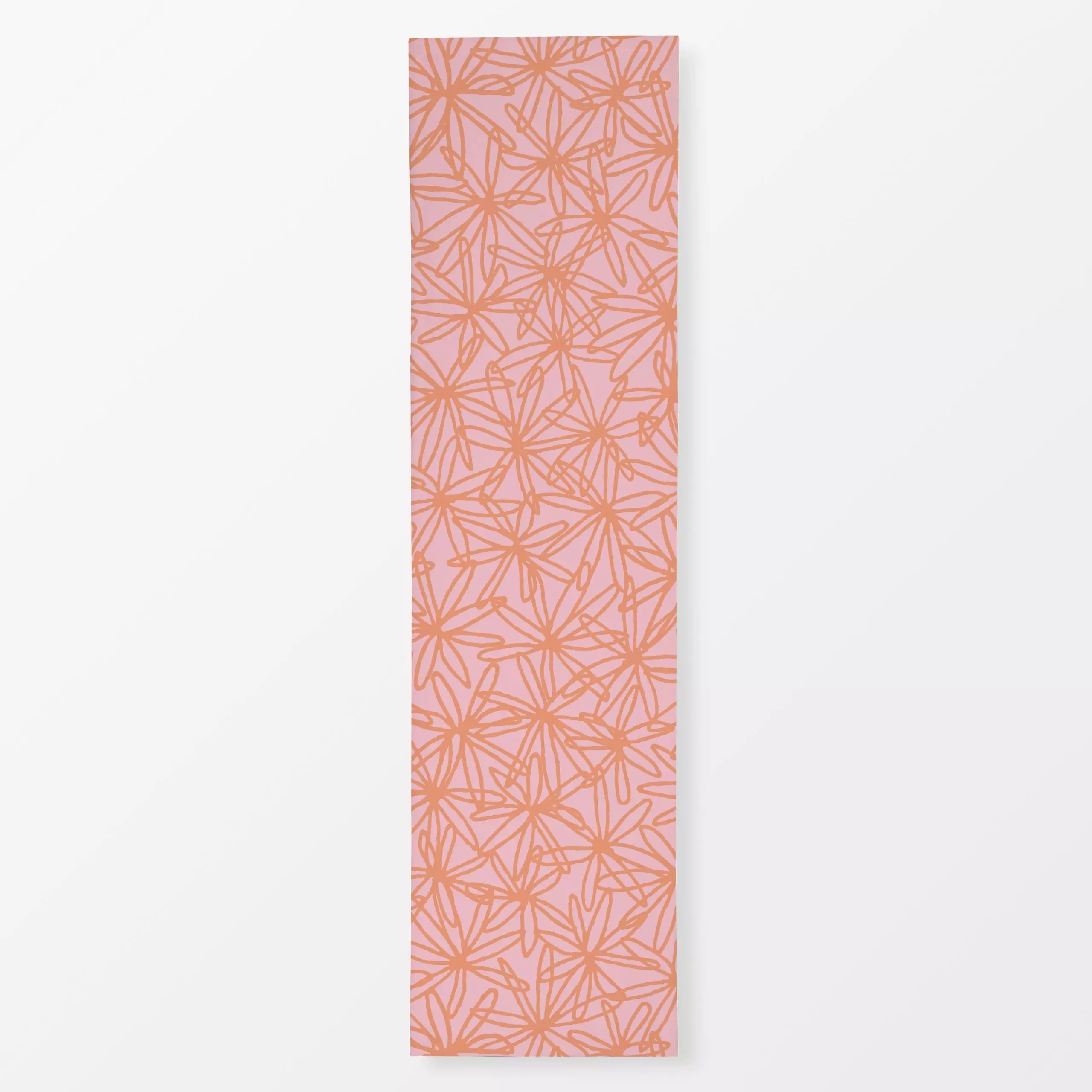 Tischläufer Floral Net rosa orange, Blumen, gemustert, Sommer, von Kathrin Woo