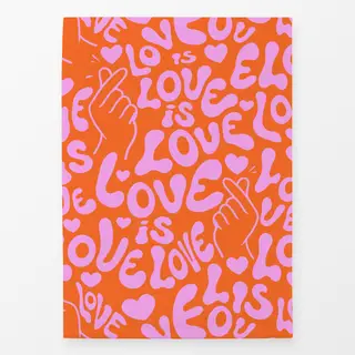 Geschirrtücher Love is Love (orange)