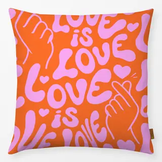 Kissen Love is Love (orange)