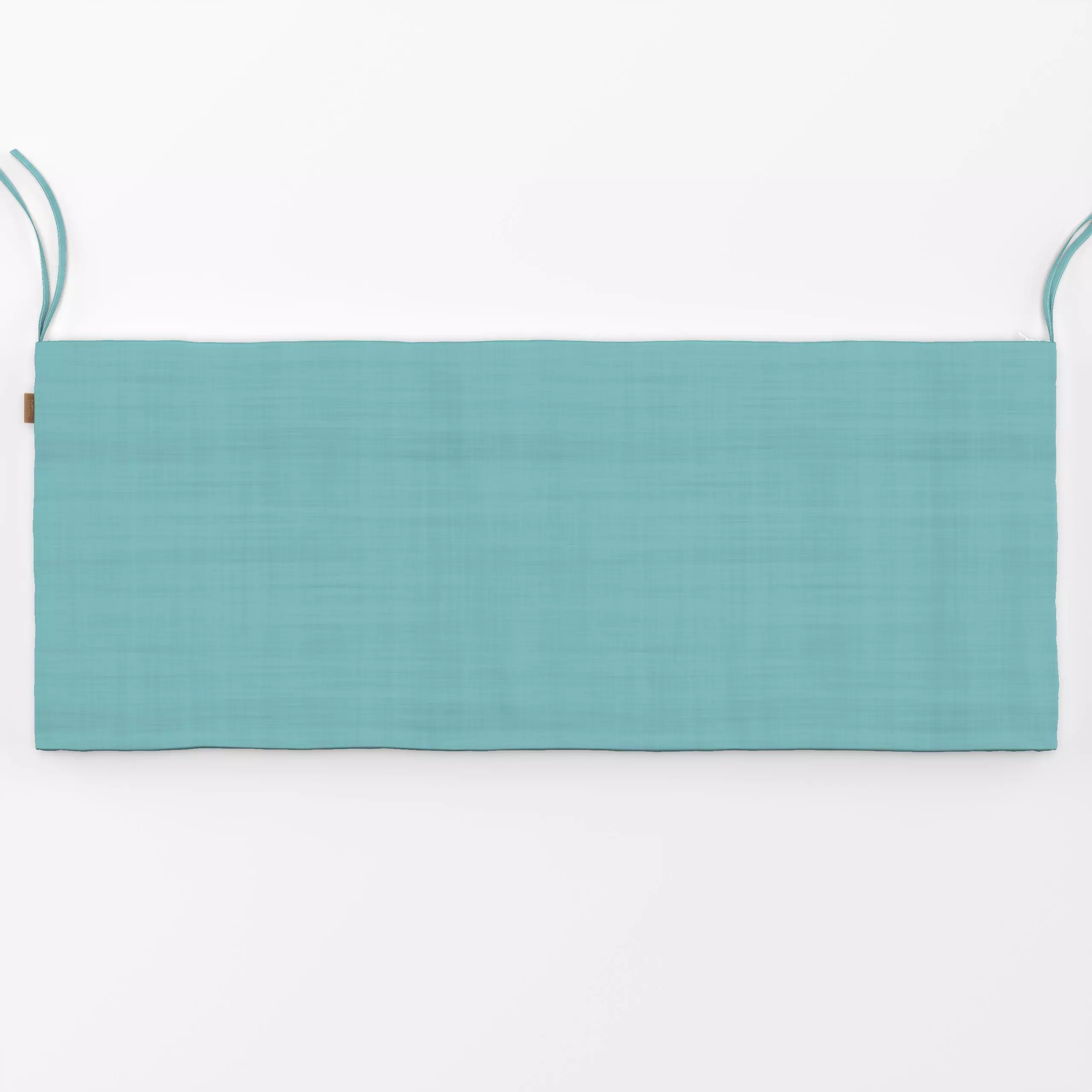 Bankauflage Textur türkis - Symbole & Muster - von „Andrea Haase"; minimalistisch, uni, turkis, Countrystyle, Leinenoptik, r...