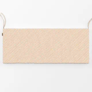 Bankauflage Diagonale Streifen Pfirsich