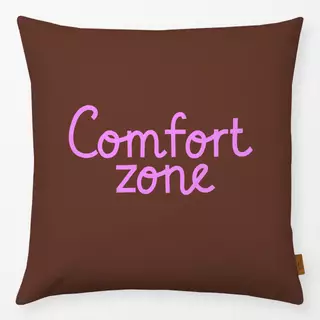 Kissen Comfort Zone braun pink
