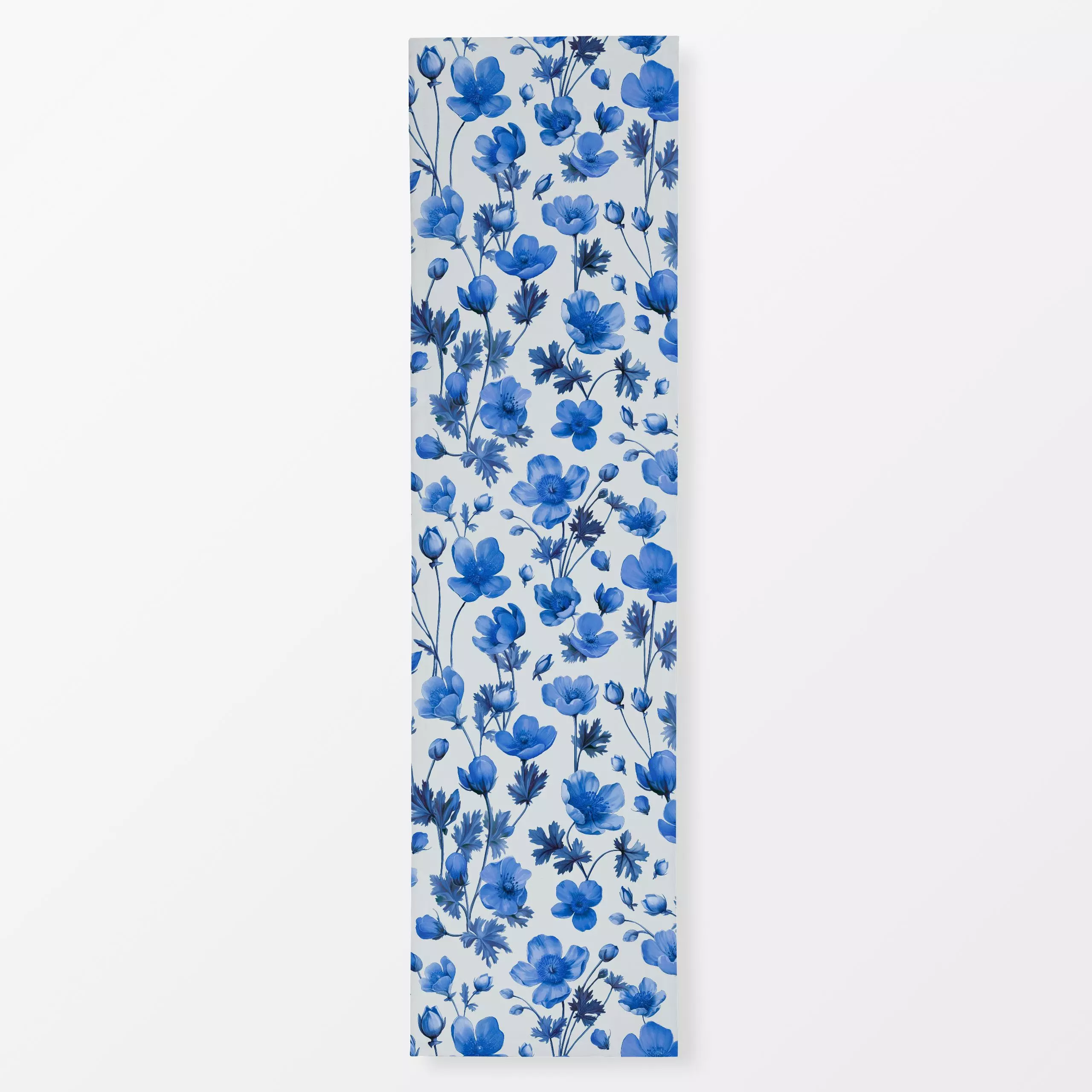 Tischläufer Streublümchen Muster Blau, Blumen, Sommer, von Andrea Haase