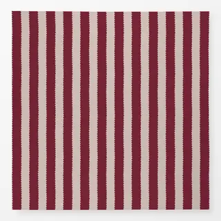 Tischdecke Streifen rot beige