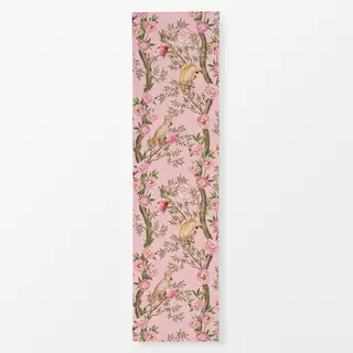 Tischläufer Chinoiserie Blumen und Vögel