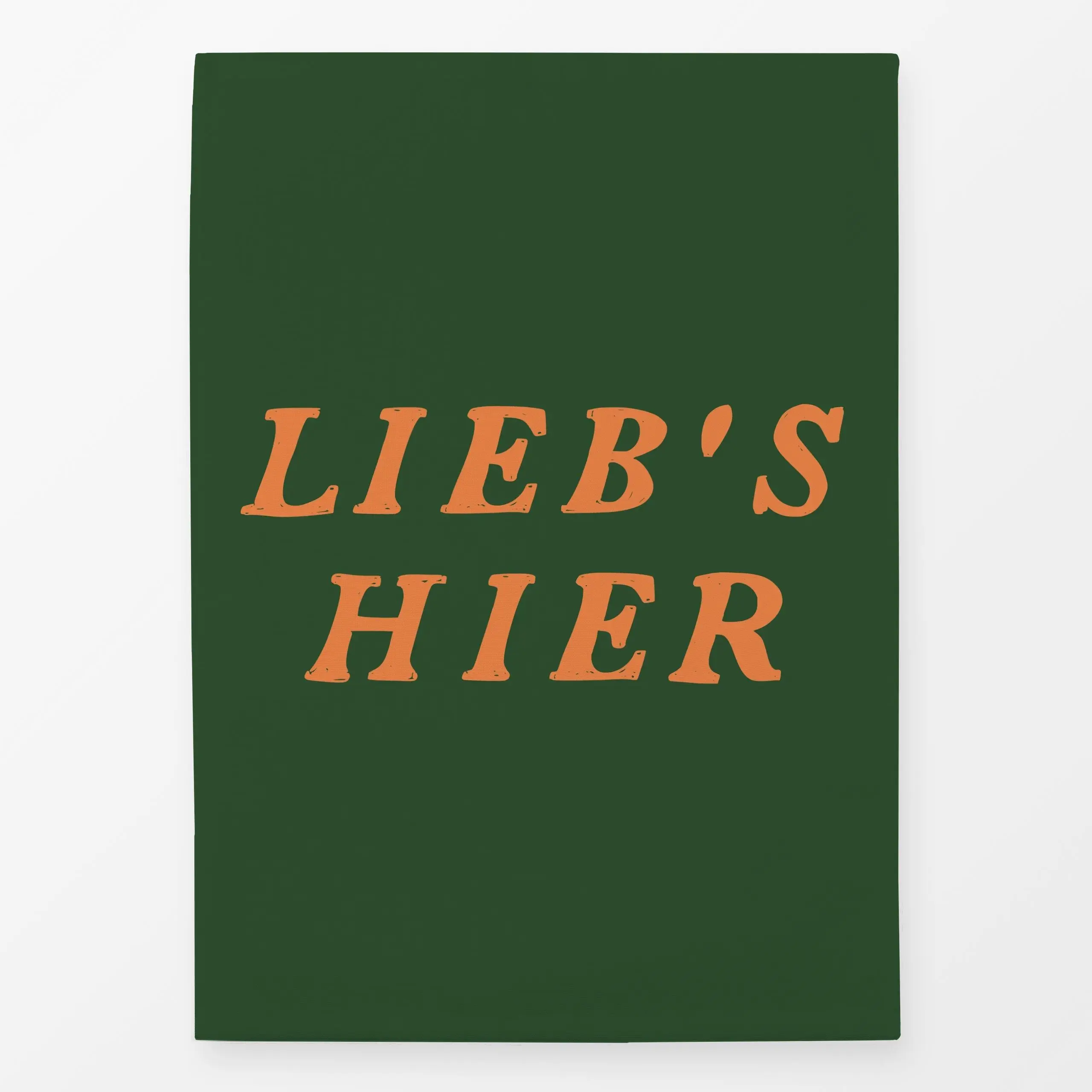 Geschirrtücher Liebs Hier - Herbst, Sprüche & Schriftzüge - von „Kruth Design"; Home, Herbst, geschenkidee, herbstlich, krut...