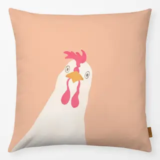 Kissen Hello Spring Huhn orange