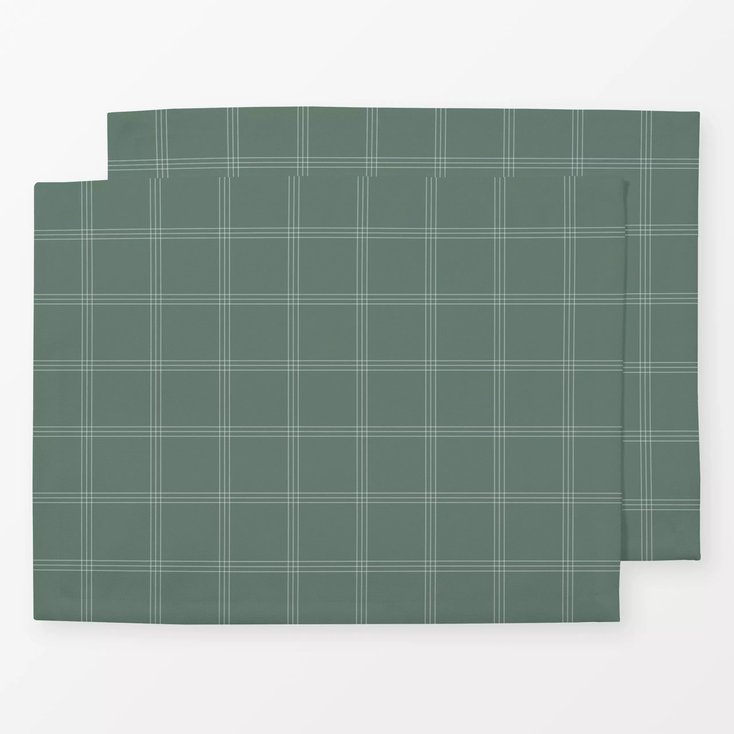 Tischset Streifen Karo grün - Weihnachten, Winter, Symbole & Muster - von „Heyduda"; Muster, Streifen, Weihnachten, Winter, ...