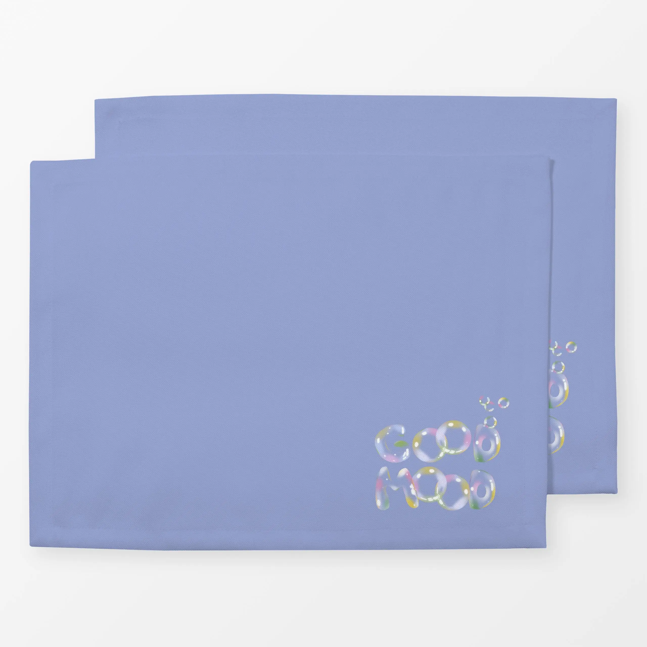 Tischset Good Mood Seifenblasen - Sprüche & Schriftzüge - von „Sophie Augustin Illustration"; typografie, positiv, Seifenbla...