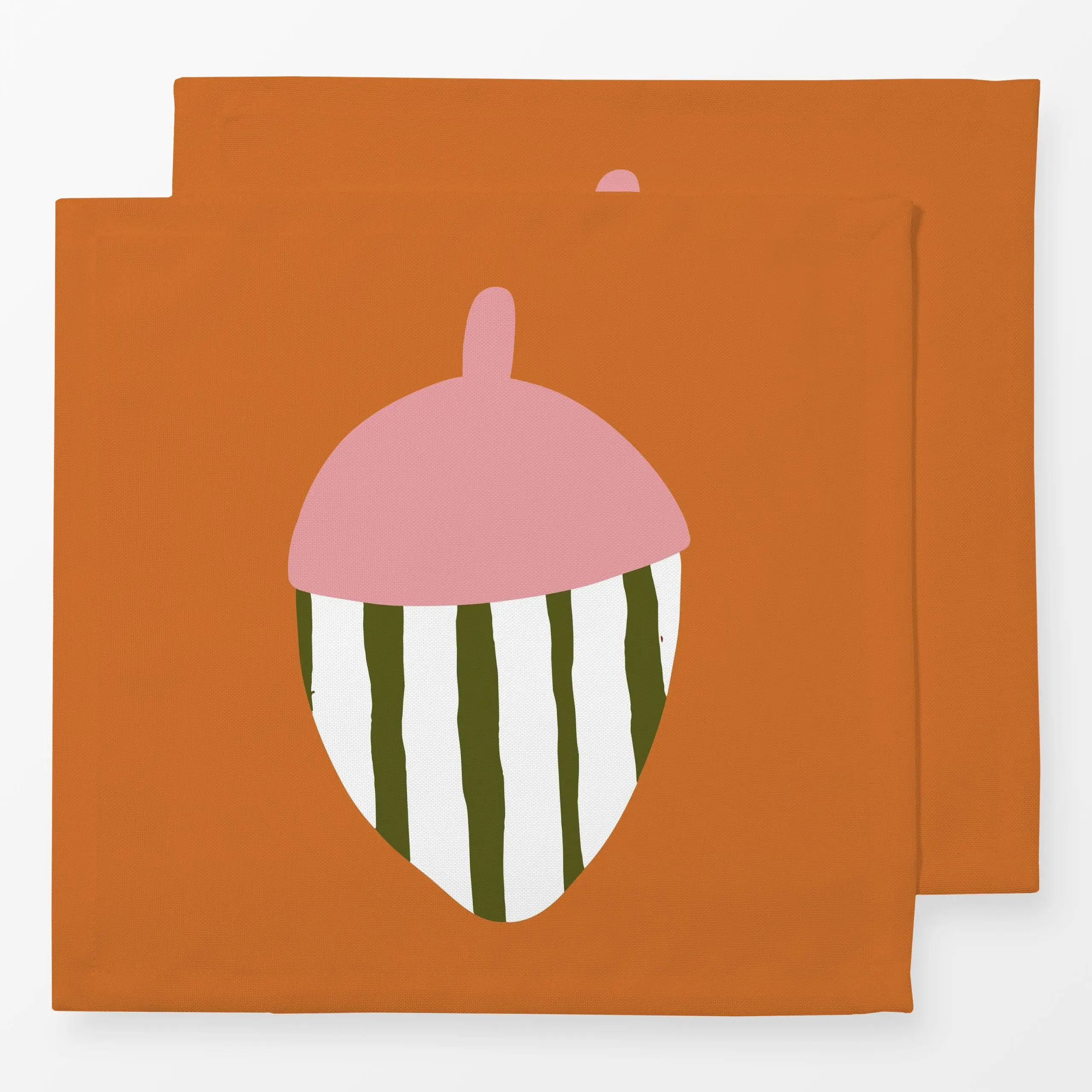 Servietten Eichel mit Streifen - Herbst - von „lena marie design"; Herbst, Herbstdeko, Eicheln, herbstlich, Herbstlaub, Herb...