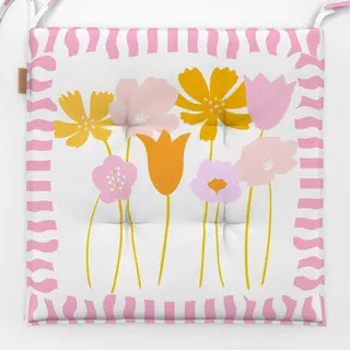 Sitzkissen Dopamin Blumen Pink