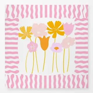 Tischdecke Dopamin Blumen Pink