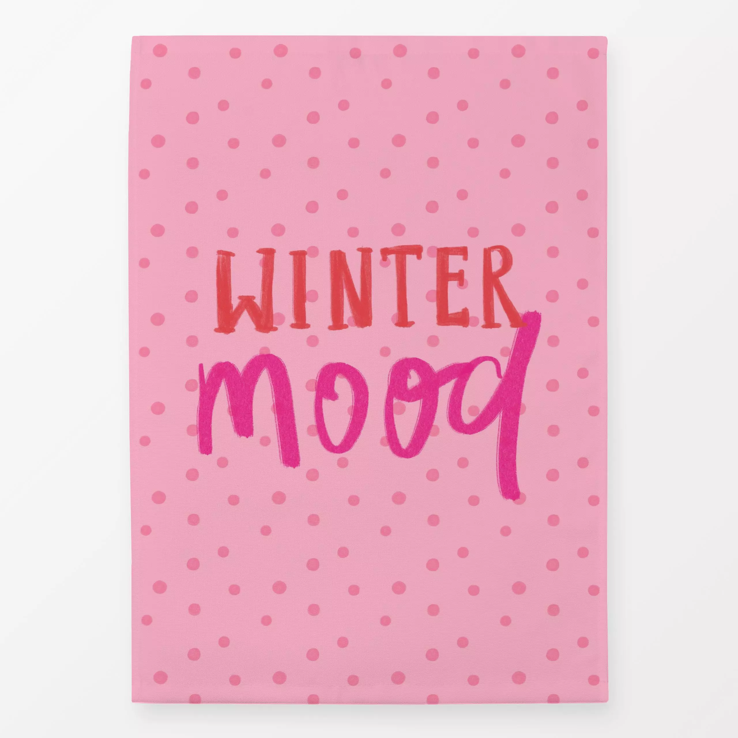 Geschirrtücher Winter Mood Quote - Sprüche & Schriftzüge, Weihnachten, Winter - von „Kruth Design"; Lustig, bunt, weihnachtl...