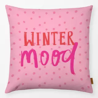 Kissen Winter Mood Quote