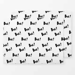 Tischset Boo! Halloween Lettering