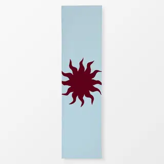 Tischläufer Sonne Bordeaux Hellblau