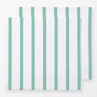 Servietten Schmale Streifen Türkis