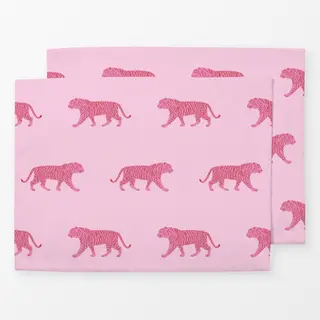 Tischset pink tiger pattern