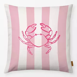 Kissen Krabbe Streifen rosa