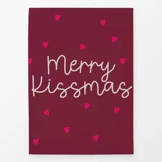 Geschirrtücher Merry Kissmas rot