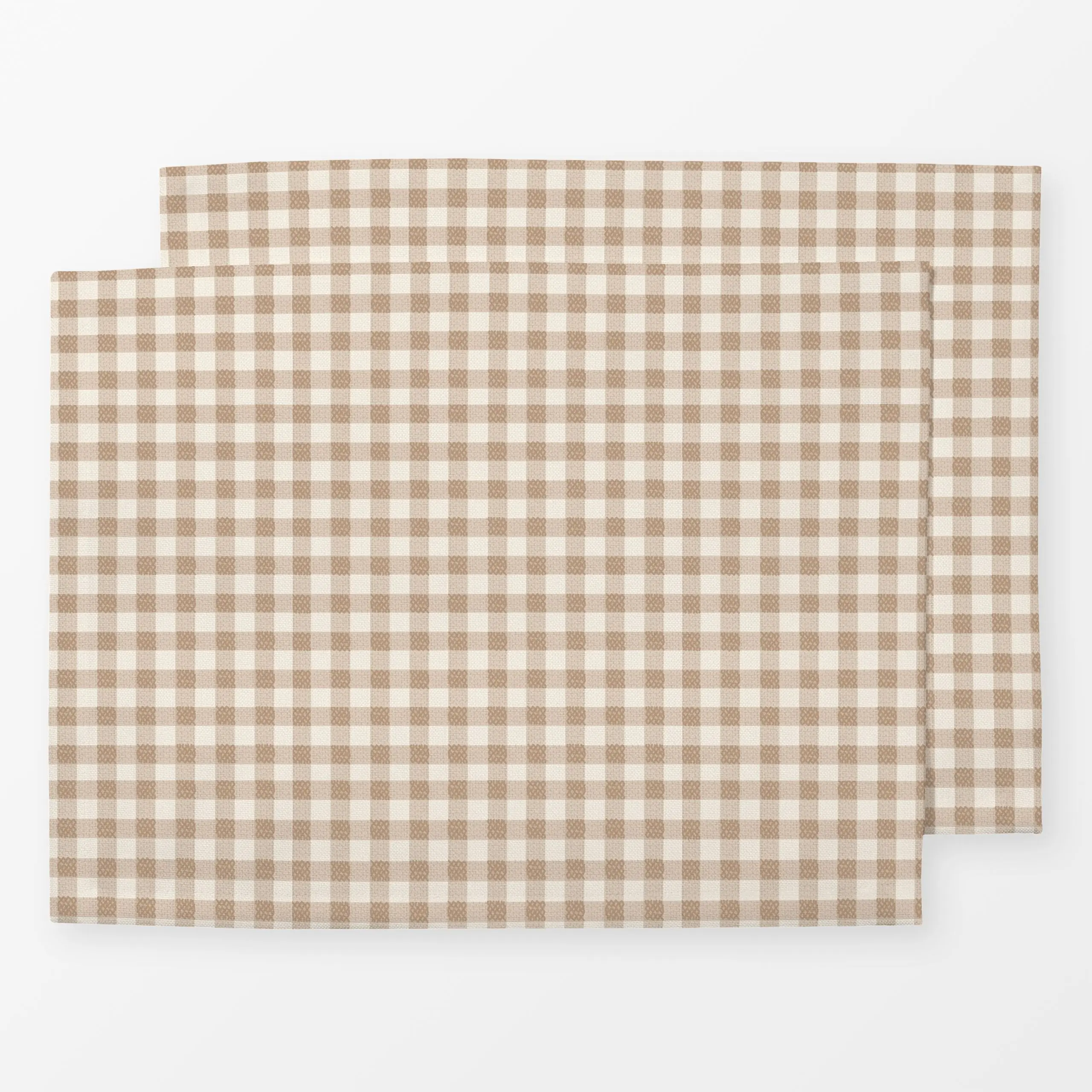 Tischset Spring cottage beige - Symbole & Muster - von „Anna Petersen"; Karo