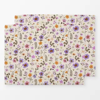 Tischset Frühlingsblumen bunt